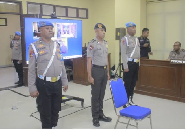 Sidang Kasus Brimob Kota Tual Aniaya Siswa